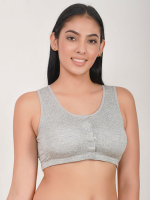 HouseOfCommon Maternity Nursing Feeding Bra Women Maternity/Nursing Lightly Padded Bra(Grey)