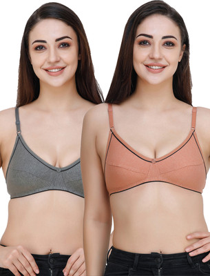 Docare FosterMino Women Everyday Non Padded Bra(Brown, Green)