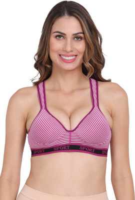 AMOUR SECRET AMOUR SECRET Women's Sports Lightly Padded Bra Women Sports Lightly Padded Bra(Pink)