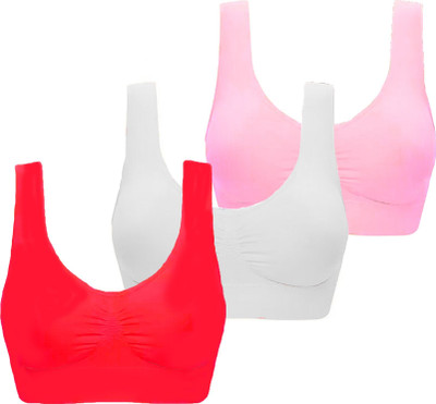PIVLU Women Sports Non Padded Bra(Multicolor)