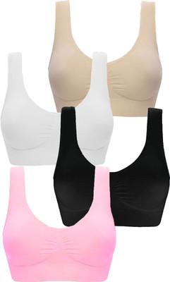 Havenhues Women Sports Non Padded Bra(Multicolor)