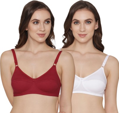 K LINGERIE Manvi Wirefree Cotton Everyday Bra Women Full Coverage Non Padded Bra(White)