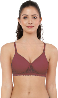 Havenhues Women Full Coverage Lightly Padded Bra(Maroon)