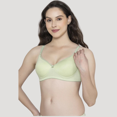 RTK t - shirt bra Pink, Green Colour seamless ultra soft adjustable shoulder straps Women T-Shirt Heavily Padded Bra(Pink, Green)