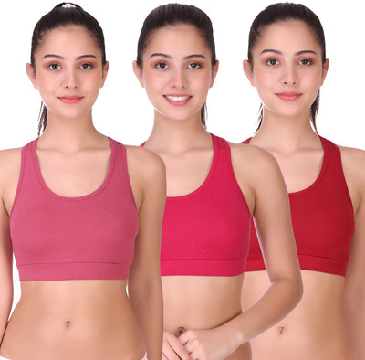 POOJA RAGENEE Comfort wear Women Sports Non Padded Bra(Multicolor)