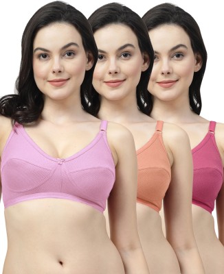 Shyam Sons FLAIR P1017 Women Everyday Non Padded Bra(Pink, Orange, Pink)