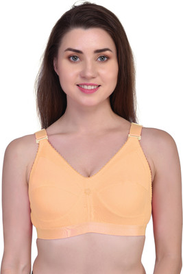 Mayank Women Full Coverage Non Padded Bra(Beige)