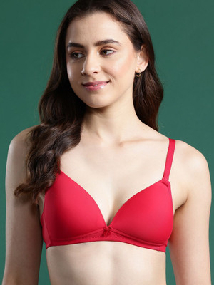 Dressberry Women Minimizer Lightly Padded Bra(Red)