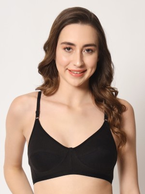 Makazio Women Everyday Non Padded Bra(Black)