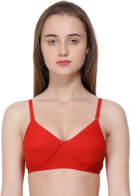 uzuns Women Full Coverage Heavily Padded Bra(Red)