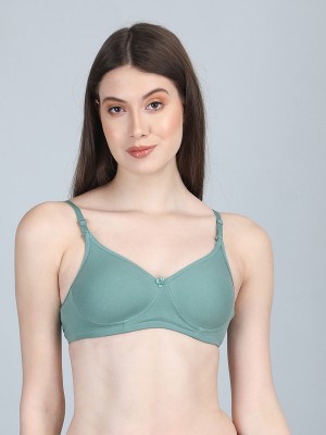 FiveFlag Women Push-up Lightly Padded Bra(Light Green)