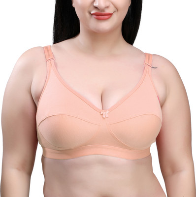 SKDREAMS Women Full Coverage Non Padded Bra(Orange)