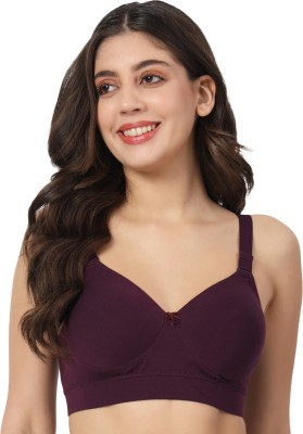 Effectinn Women Everyday Lightly Padded Bra(Purple)