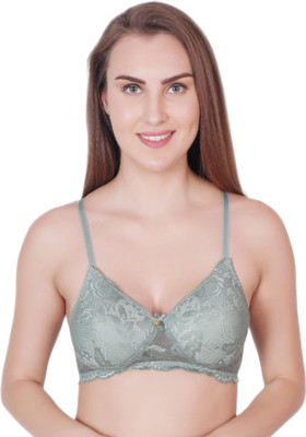 RAHA S.G Lingerie bra for women & girls Women T-Shirt Lightly Padded Bra(Green)