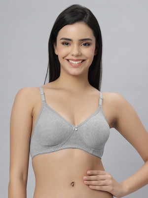 Eden EDEN101GREY Women T-Shirt Non Padded Bra(Grey)
