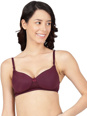 PANBRAWOUN Women Full Coverage Lightly Padded Bra Women Everyday Lightly Padded Bra(Maroon)