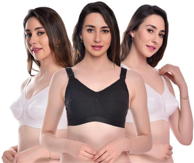 Naisa Full Coverage Women Everyday Non Padded Bra(Multicolor)
