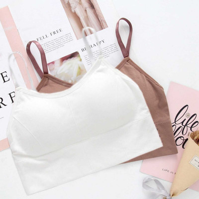 Crusila Unique Desing Women Sports Lightly Padded Bra(White, Brown)