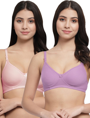 Docare NovaPadMino Women T-Shirt Lightly Padded Bra(Purple, Pink)