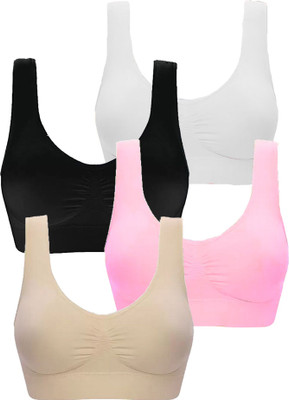SWATIK Women Sports Non Padded Bra(Multicolor)