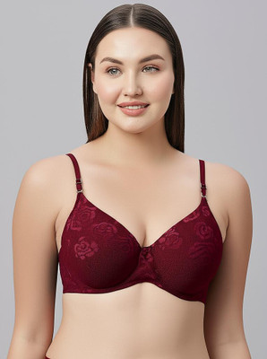 KAVYA KAVYA2006MAROON Women T-Shirt Heavily Padded Bra(Maroon)