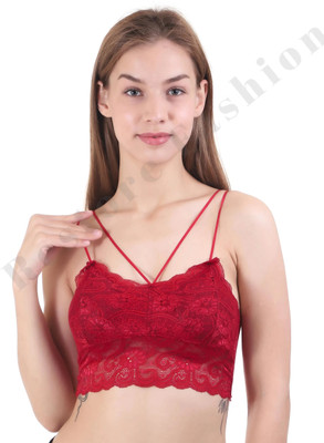 Restore Fashion Women Full Coverage Lightly Padded Bra(Red)