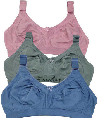 Funahme Bra Women Full Coverage Non Padded Bra(Multicolor)