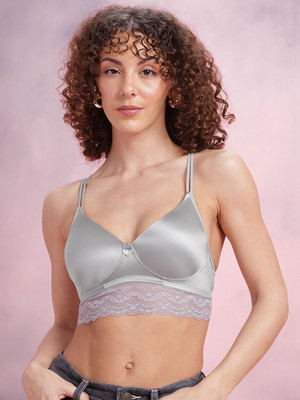 Dressberry Women T-Shirt Lightly Padded Bra(Grey)