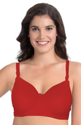 Femikart Women Everyday Lightly Padded Bra(Red)