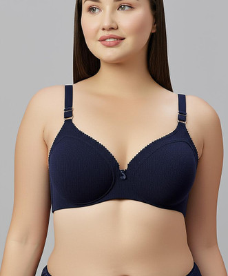 KAVYA KAVYA2010NAVYBLUE Women T-Shirt Non Padded Bra(Blue)