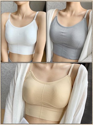 under 1000 Women T-Shirt Lightly Padded Bra(White, Beige, Grey)