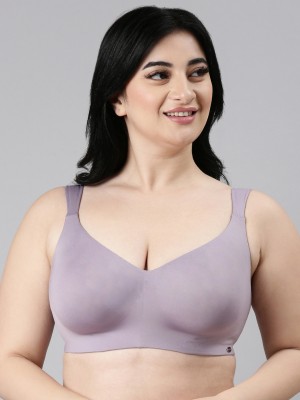 Enamor F121 Ultimate Smoothening Full Support Women Everyday Non Padded Bra(Purple)