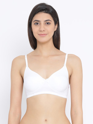 Clovia Women T-Shirt Non Padded Bra(White)