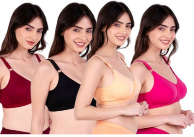 Kapiance Women Maternity/Nursing Non Padded Bra(Multicolor)