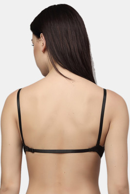 PrivateLifes Multiway Front Open Pushup Bra. Women Push-up Heavily Padded Bra(Black)