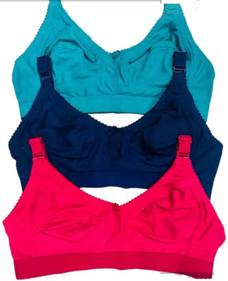 AAFOS Full Coverage Back Closure Non-Padded Bra for Women/Girls Multicolor Women Everyday Non Padded Bra(Multicolor)