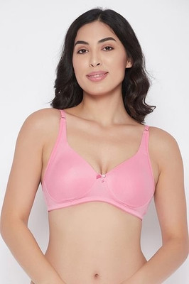 Shyam Sons FLAIR Double Layered Cups - Cotton Rich Women T-Shirt Non Padded Bra(Red)