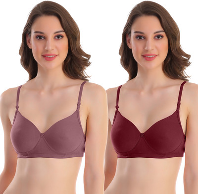 POOJA RAGENEE Padded Bra Women Full Coverage Lightly Padded Bra(Multicolor)
