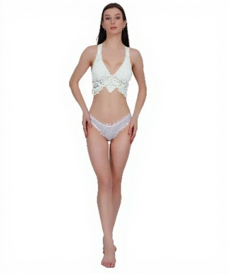 LUISSA Women Bralette Lightly Padded Bra(Yellow)