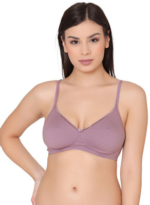 Groversons Paris Beauty Women Full Coverage Non Padded Bra(Purple)