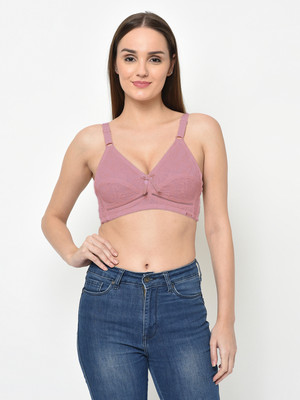 Curvy Love Full Coverage Women Full Coverage Non Padded Bra(Purple)