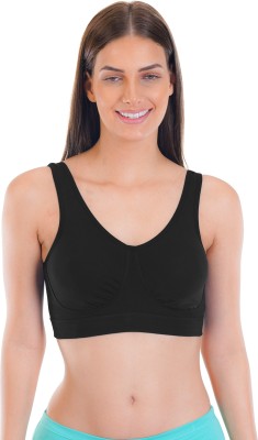 SONA Sports Bra 014 Women Everyday Lightly Padded Bra(Black)