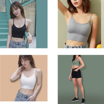 Paradise Style 646 Women Sports Lightly Padded Bra(Grey)