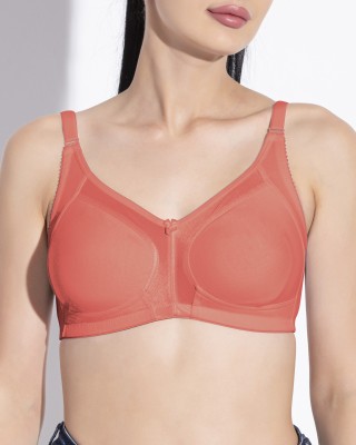 jetaasi JETAASI PEACH FUZZ NON PADED NON WIRED FULL COVERAGE BRA Women Full Coverage Non Padded Bra(Orange)