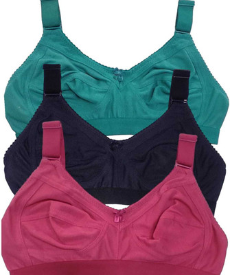 Funahme Bra Women Full Coverage Non Padded Bra(Multicolor)