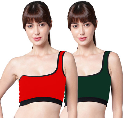 aamarsh Khand Bra Women Minimizer Non Padded Bra(Red, Green)