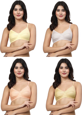 LILY egatniv Women Everyday Non Padded Bra(Yellow, White, Beige, Pink)