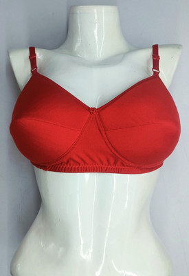 v fashionic eneterprises WOMEN’S COMFORT PADDED BRA FOR EVERYDAY (PACK OF 1 PCS.) Women Everyday Lightly Padded Bra(Red)