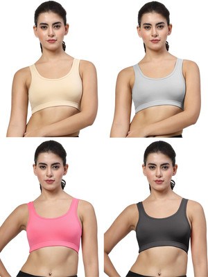 LILY stropsyttak Women Sports Non Padded Bra(Beige, Grey, Black, Red)