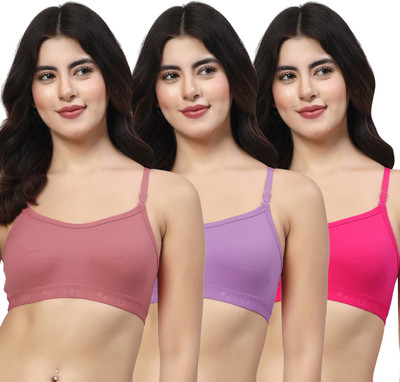 LILY 3321Mino Women Sports Non Padded Bra(Multicolor)